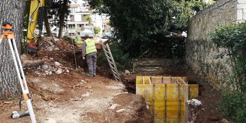 Stanje radova - izgradnja kanalizacije u dijelu ulice Vitomira Širola Paje, prolazu Milana Macana i prolazu Marije Maretić